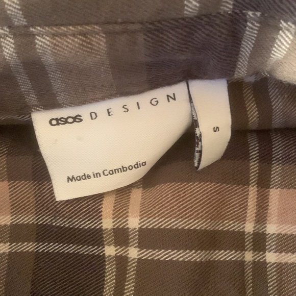 ASOS men’s S flannel worn twice very good condition - Picture 2 of 2